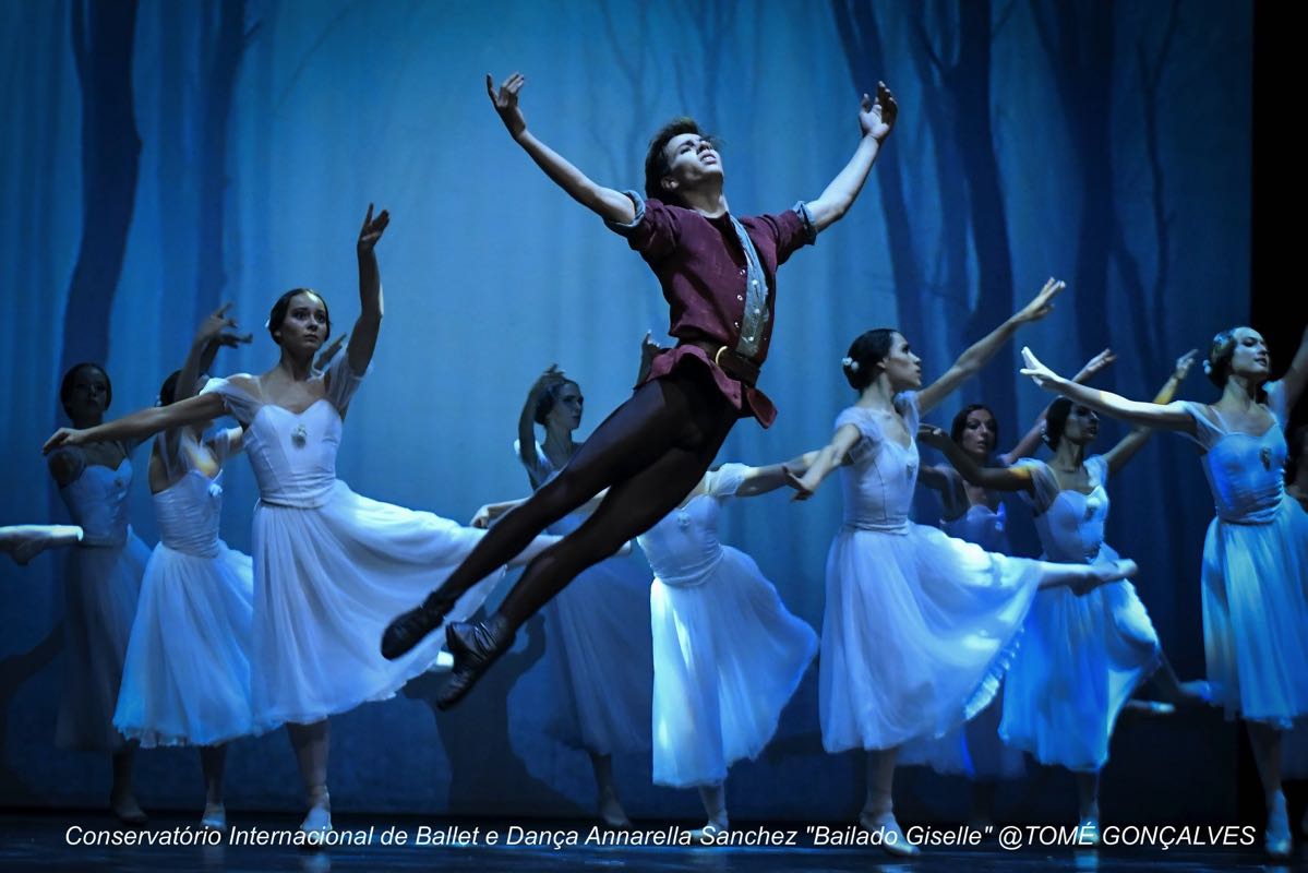 Dancers on stage — Annarella archive.